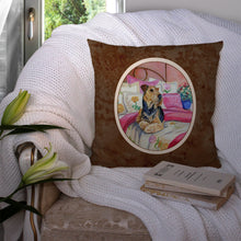 Load image into Gallery viewer, Airedale Waiting on Mom Throw Pillow - 14x14 Decorative Pillow – Art for Your Home &amp; Patio 7006PW1414