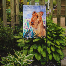 Load image into Gallery viewer, Airedale Terrier in Flowers Garden Flag – Decorative Outdoor Yard Flag