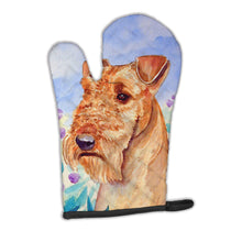 Load image into Gallery viewer, Airedale Terrier in Flowers Oven Mitt 7007OVMT