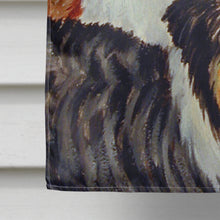 Load image into Gallery viewer, Australian Shepherd Double Trouble Flag Canvas House Size