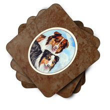 Load image into Gallery viewer, Australian Shepherd What a pair Foam Coaster  7009FC
