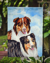 Load image into Gallery viewer, Australian Shepherd Double Trouble Garden Flag – Decorative Outdoor Yard Flag