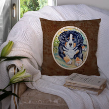 Load image into Gallery viewer, Bernese Mountain Dog Puppy Throw Pillow - 14x14 Decorative Pillow – Art for Your Home &amp; Patio 7010PW1414
