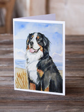 Load image into Gallery viewer, Momma's Love Bernese Mountain Dog Greeting Cards -  Blank Note Cards – 8-Pack of Artist-Designed Cards with Envelopes