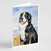 Load image into Gallery viewer, Momma's Love Bernese Mountain Dog Greeting Cards -  Blank Note Cards – 8-Pack of Artist-Designed Cards with Envelopes