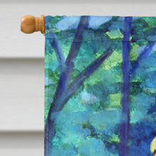 Load image into Gallery viewer, Bloodhound Thoughtful Flag Canvas House Size