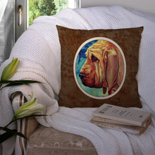 Load image into Gallery viewer, Bloodhound Throw Pillow - 14x14 Decorative Pillow – Art for Your Home &amp; Patio 7013PW1414