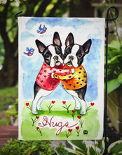 Load image into Gallery viewer, Hugs Boston Terrier Garden Flag – Decorative Outdoor Yard Flag