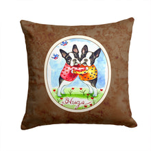 Load image into Gallery viewer, Hugs Boston Terrier Throw Pillow - 14x14 Decorative Pillow – Art for Your Home &amp; Patio 7015PW1414