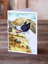 Load image into Gallery viewer, Canaan Dog Greeting Cards -  Blank Note Cards – 8-Pack of Artist-Designed Cards with Envelopes