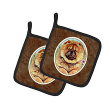 Load image into Gallery viewer, Chow Chow Pot Holders - Set of 2 Decorative Kitchen Helpers | Made in the USA 7020PTHD
