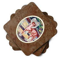 Load image into Gallery viewer, Chinese Crested on the Patio Foam Coaster  7021FC