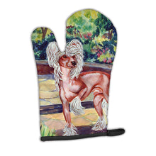 Load image into Gallery viewer, Chinese Crested on the Patio Oven Mitt 7021OVMT