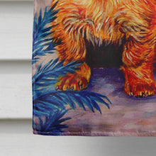 Load image into Gallery viewer, Long Hair Red Dachshund Flag Canvas House Size