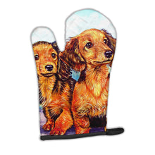 Load image into Gallery viewer, Long Hair Red Dachshund Two Peas Oven Mitt 7022OVMT