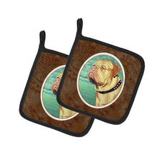 Load image into Gallery viewer, Dogue de Bordeaux Pot Holders - Set of 2 Decorative Kitchen Helpers | Made in the USA 7024PTHD