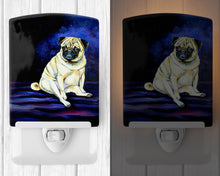 Load image into Gallery viewer, Fawn Pug Penny for your thoughts Ceramic Night Light 7026CNL