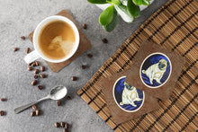 Load image into Gallery viewer, Fawn Pug Penny for your thoughts Foam Coaster  7026FC