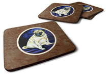 Load image into Gallery viewer, Fawn Pug Penny for your thoughts Foam Coaster  7026FC