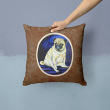 Load image into Gallery viewer, Fawn Pug Penny for your thoughts Throw Pillow - 14x14 Decorative Pillow – Art for Your Home &amp; Patio 7026PW1414