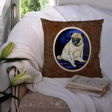Load image into Gallery viewer, Fawn Pug Penny for your thoughts Throw Pillow - 14x14 Decorative Pillow – Art for Your Home &amp; Patio 7026PW1414