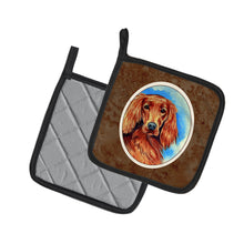 Load image into Gallery viewer, Irish Setter Pot Holders - Set of 2 Decorative Kitchen Helpers | Made in the USA 7029PTHD