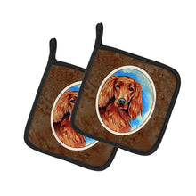 Load image into Gallery viewer, Irish Setter Pot Holders - Set of 2 Decorative Kitchen Helpers | Made in the USA 7029PTHD