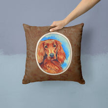 Load image into Gallery viewer, Irish Setter Throw Pillow - 14x14 Decorative Pillow – Art for Your Home &amp; Patio 7029PW1414