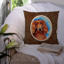 Load image into Gallery viewer, Irish Setter Throw Pillow - 14x14 Decorative Pillow – Art for Your Home &amp; Patio 7029PW1414