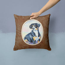 Load image into Gallery viewer, Entlebucher Mountain Dog Throw Pillow - 14x14 Decorative Pillow – Art for Your Home &amp; Patio 7030PW1414
