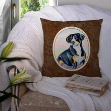 Load image into Gallery viewer, Entlebucher Mountain Dog Throw Pillow - 14x14 Decorative Pillow – Art for Your Home &amp; Patio 7030PW1414