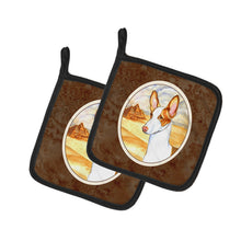 Load image into Gallery viewer, Ibizan Hound Pot Holders - Set of 2 Decorative Kitchen Helpers | Made in the USA 7031PTHD