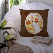 Load image into Gallery viewer, Ibizan Hound Throw Pillow - 14x14 Decorative Pillow – Art for Your Home &amp; Patio 7031PW1414