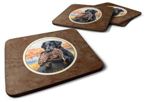 Load image into Gallery viewer, Flat Coated Retriever Foam Coaster  7032FC