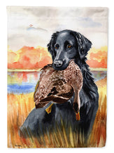 Load image into Gallery viewer, Flat Coated Retriever Garden Flag – Decorative Outdoor Yard Flag