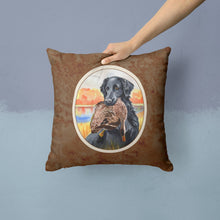 Load image into Gallery viewer, Flat Coated Retriever Throw Pillow - 14x14 Decorative Pillow – Art for Your Home &amp; Patio 7032PW1414