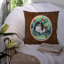 Load image into Gallery viewer, Japanese Chin in Momma's Chair Throw Pillow - 14x14 Decorative Pillow – Art for Your Home &amp; Patio 7034PW1414