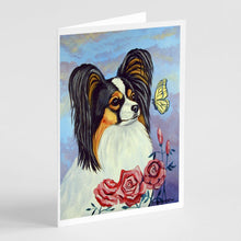 Load image into Gallery viewer, Papillon Yellow Butterfly Greeting Cards -  Blank Note Cards – 8-Pack of Artist-Designed Cards with Envelopes