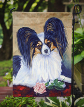 Load image into Gallery viewer, Papillon A Rose for you Garden Flag – Decorative Outdoor Yard Flag