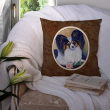 Load image into Gallery viewer, Papillon A Rose for you Throw Pillow - 14x14 Decorative Pillow – Art for Your Home &amp; Patio 7037PW1414