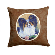 Load image into Gallery viewer, Papillon A Rose for you Throw Pillow - 14x14 Decorative Pillow – Art for Your Home &amp; Patio 7037PW1414