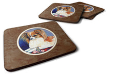 Load image into Gallery viewer, Papillon Rose and Butterfly Foam Coaster  7038FC