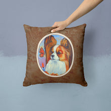 Load image into Gallery viewer, Papillon Throw Pillow - 14x14 Decorative Pillow – Art for Your Home &amp; Patio 7039PW1414