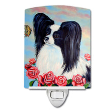 Load image into Gallery viewer, Papillon Black and White Ceramic Night Light 7040CNL