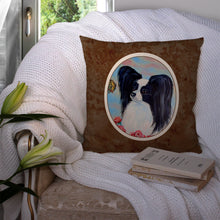 Load image into Gallery viewer, Papillon Black and White Throw Pillow - 14x14 Decorative Pillow – Art for Your Home &amp; Patio 7040PW1414