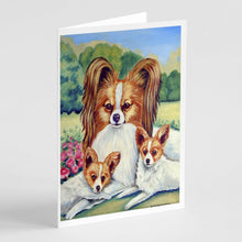 Load image into Gallery viewer, Papillon A Momma's Love Greeting Cards -  Blank Note Cards – 8-Pack of Artist-Designed Cards with Envelopes
