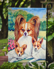 Load image into Gallery viewer, Papillon Momma's Love Garden Flag – Decorative Outdoor Yard Flag