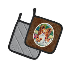 Load image into Gallery viewer, Papillon A Momma's Love Pot Holders - Set of 2 Decorative Kitchen Helpers | Made in the USA 7042PTHD