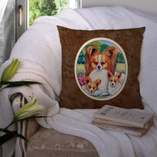 Load image into Gallery viewer, Papillon A Momma's Love Throw Pillow - 14x14 Decorative Pillow – Art for Your Home &amp; Patio 7042PW1414