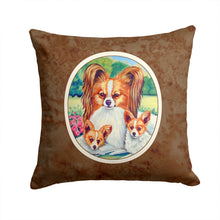 Load image into Gallery viewer, Papillon A Momma's Love Throw Pillow - 14x14 Decorative Pillow – Art for Your Home &amp; Patio 7042PW1414